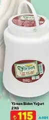 YÖRSAN BİDON YOĞURT 2 KG fiyat ve kampanya bilgisi